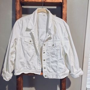 White denim jacket